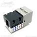 QuickTreX Premium Cat 6 Keystone Jack Bottom View Capped