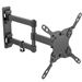 Wall Mount TV Mount for 13 Inch to 42 Inch TV with 14.3 Inch Arm, -12 to +5 Degree Tilt Range, and -90 to +90 Degree Swivel Range