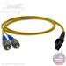 MTRJ to FC Plenum Rated Singemode 9/125 Premium Custom Duplex Fiber Optic Patch Cable with Corning® Glass - Made in the USA by QuickTreX®