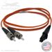 MTRJ to ST Plenum Rated Multimode OM1 62.5/125 Premium Custom Duplex Fiber Optic Patch Cable with Corning® Glass - Made in the USA by QuickTreX®