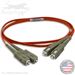 SC to SC Plenum Rated Multimode OM2 50/125 Premium Custom Duplex Fiber Optic Patch Cable with Corning® Glass - Made in the USA by QuickTreX®