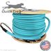 2 Strand Indoor Plenum Rated Interlocking Armored Multimode 10/40/100 GIG OM4 50/125 Custom Pre-Terminated Fiber Optic Cable Assembly - Made in the USA by QuickTreX®