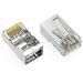 Cat 6 Shielded STP Feed Through RJ45 Modular Plugs - Bag of 100