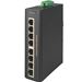 8 Port Unmanaged Industrial DIN Rail Fast Ethernet Network Switch with 8 x 10/100 TX by Unicom