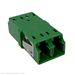 LC APC Duplex Singlemode Fiber Optic Coupler without Flange - Green