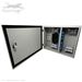 6 Panel Extra Heavy Duty Steel Indoor/Outdoor Wall/Pole Mount Fiber Optic Enclosure with LGX Chassis, 3 x 12 Fiber Splice Trays, Splice Sleeves, and Locking Door with Key by QuickTreX®
