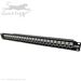 QuickTreX&reg; 24 Port Cat 6A Shielded 10Gigabit Ethernet Patch Panel with Wire Management and Toolless Keystone Jacks - TAA Compliant - RoHS Compliant and UL Listed