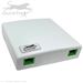 2 Adapter (1 - 4 Fiber) Mini Fiber Optic Surface Mount Termination / Splice Box by QuickTreX®