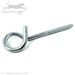 Q-Hanger Pigtail Screw Hook for Aerial Cable Hanging - Galvanized Steel - 3/4 Inch Hook, 1/4 Inch Diameter, 4 - 5/8 Inch Total Length, with 2 - 1/8 Inch Thread by QuickTreX
