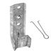 1 - 5/16 Inch Universal Galvanized Steel J-Hooks with Retaining Clips for Cable Support & Wire Management - 50 Pack